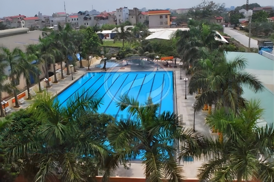 Bể bơi công ty vpp Trà My