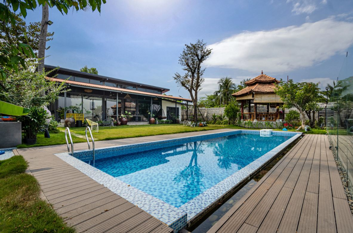 thiết kế bể bơi hình chữ nhật