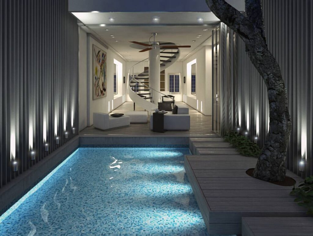 bể bơi mini trong nhà đẹp