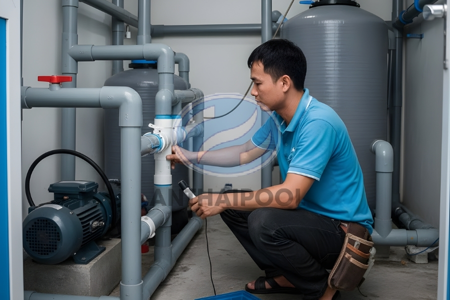 máy bơm lọc nước hồ bơi