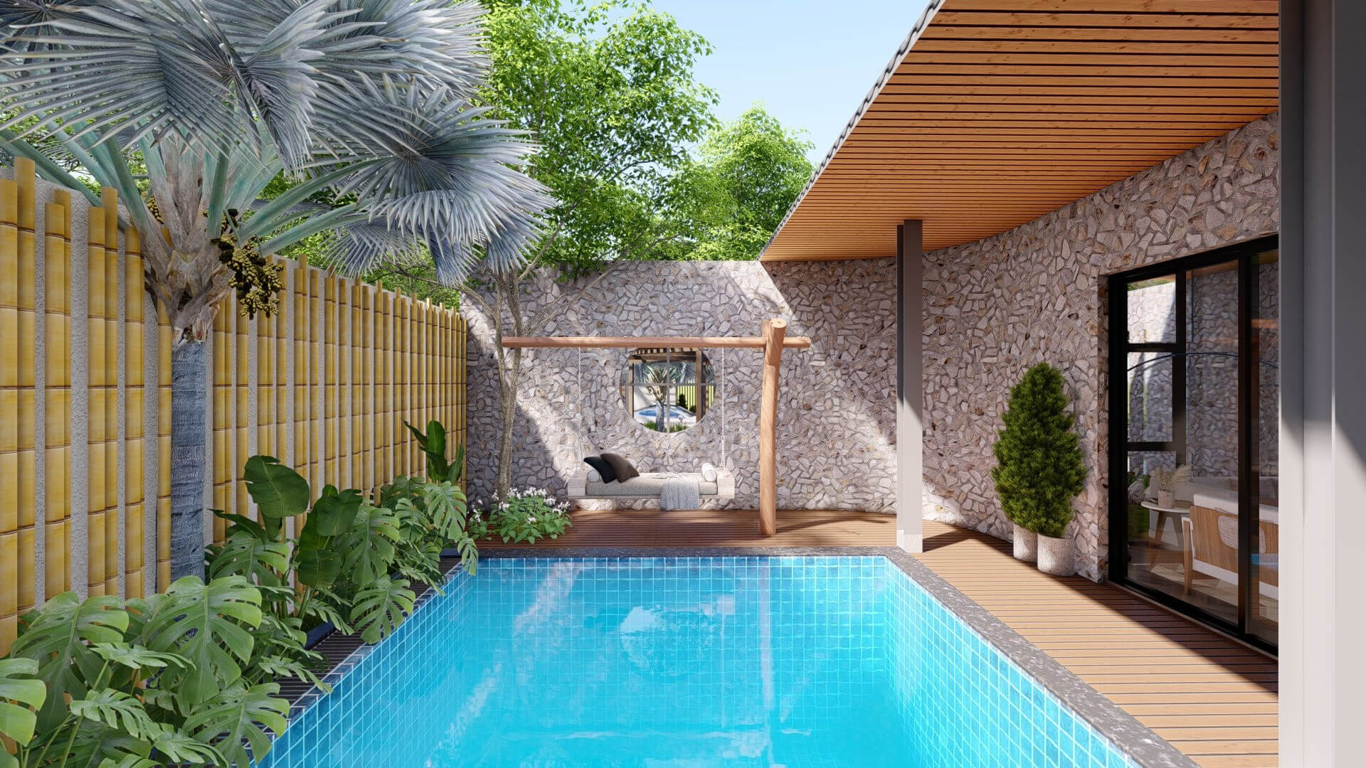 dự toán bể bơi gia 