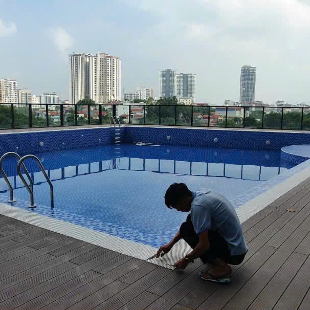 Toàn cảnh bể bơi An Thái 